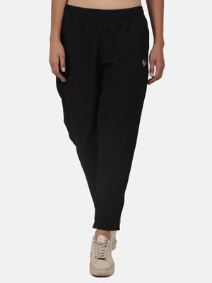 John Ally Solid Women Dark Blue Track Pants