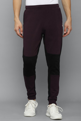 Allen Solly Colorblock Men Purple Track Pants