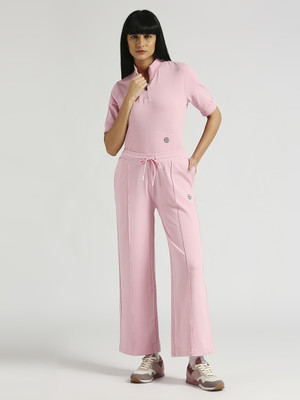 Pepe Jeans Solid Women Pink Track Pants