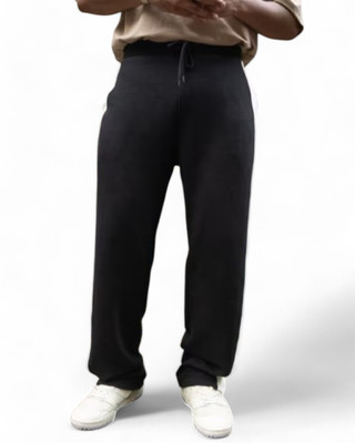 Fusion Colorblock Men Black, White Track Pants