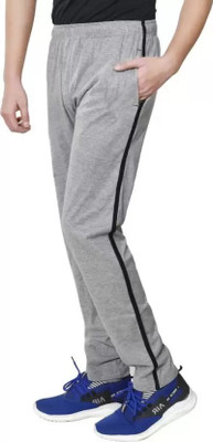 REVIZO Solid Men Grey Track Pants