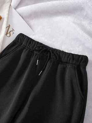 IRONDYE Loose Fit Women Black Trousers