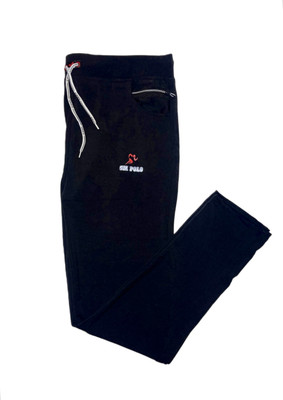 MALTIS TEXTILE Solid Men Black Track Pants
