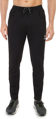 Zetter Solid Men Black Track Pants