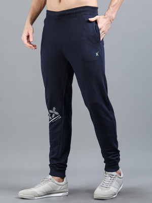 HRX by Hrithik Roshan Printed Men Blue Track Pants