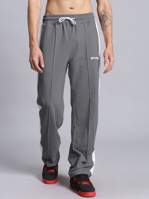 WEARDUDS Colorblock Men Grey, White Track Pants