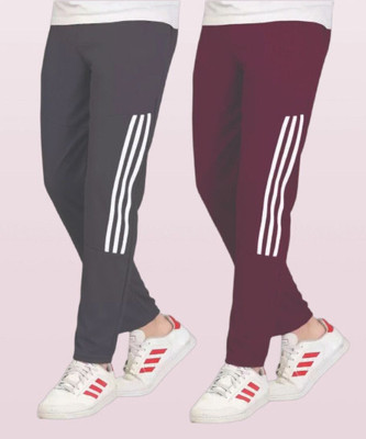 CLOTVIN TREND Striped Men Grey Track Pants