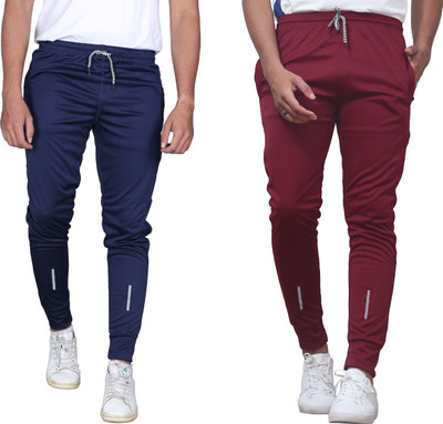 Rowing Solid Men Maroon, Blue Track Pants