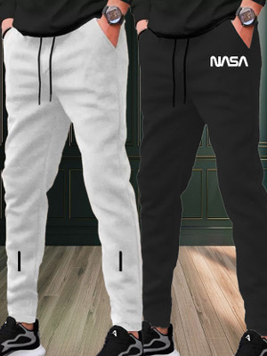 HouseOfCommon Solid Men Multicolor Track Pants