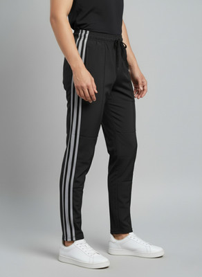 Fashion By Stacktrail Solid Men Black Track Pants