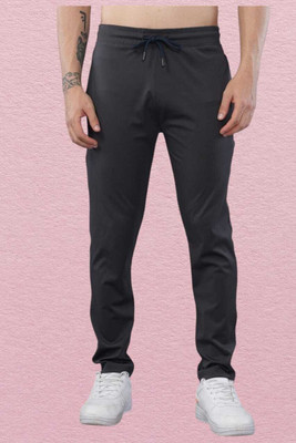 BREVITI Solid Men Grey Track Pants