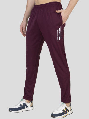 Zeffit Printed Men Maroon Track Pants