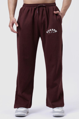 FuaarK Solid Men Brown Track Pants