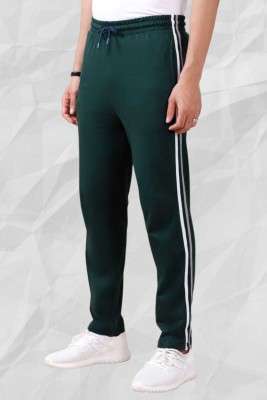 Haya Solid Men Dark Green Track Pants