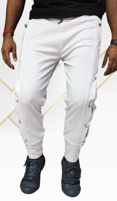 RusticBlooms Solid Men White Track Pants