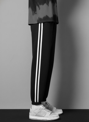 Dockstreet Solid Men Black Track Pants