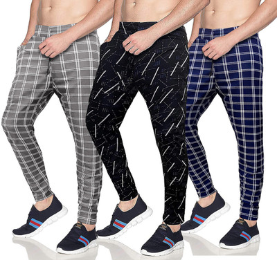 AVOLT Checkered Men Multicolor Track Pants