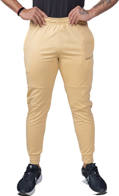 ProLift Solid Men Yellow Track Pants
