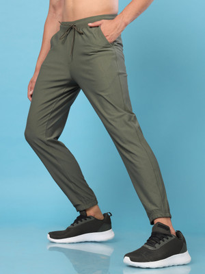 TECHNOSPORT Solid Men Green Track Pants