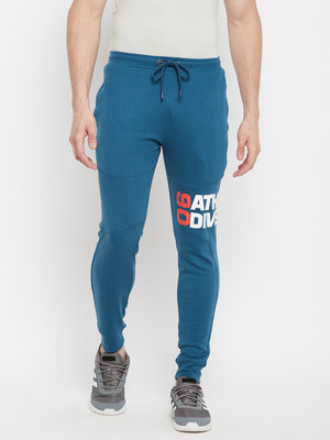 DUKE Printed Men Blue Track Pants