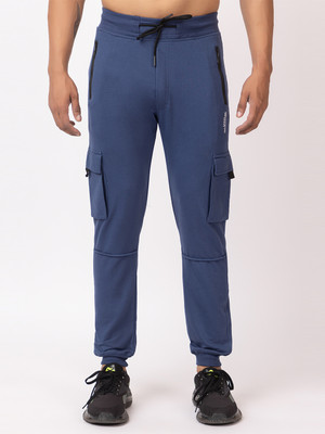 GEE 5 Self Design Men Blue Track Pants