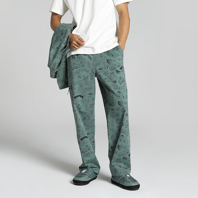 PUMA X RIPNDIP Twill Printed Men Green Track Pants