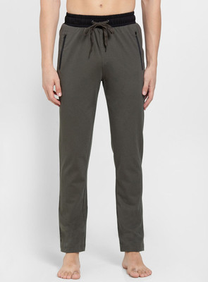JOCKEY Solid Men Dark Green Track Pants