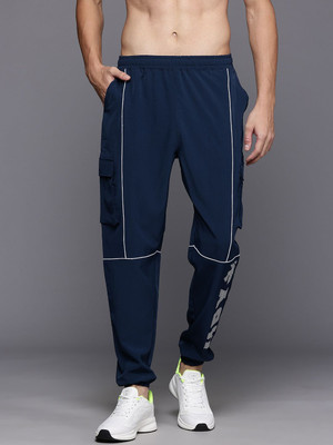 HRX by Hrithik Roshan Printed Men Blue Track Pants