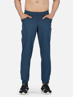 IMPERATIVE Solid Men Blue Track Pants