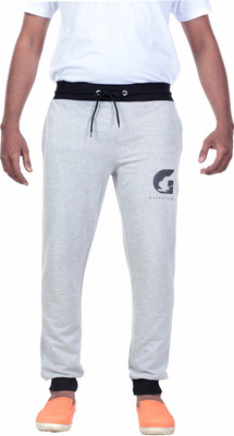 GYRFALCON Printed Men Grey Track Pants