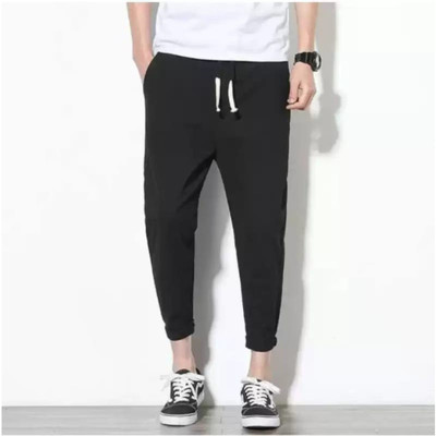 AZ Creation Solid Men Black Track Pants