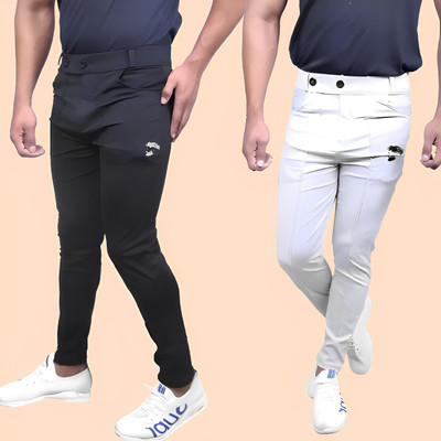 ACE SPORTS Solid Men Multicolor Track Pants