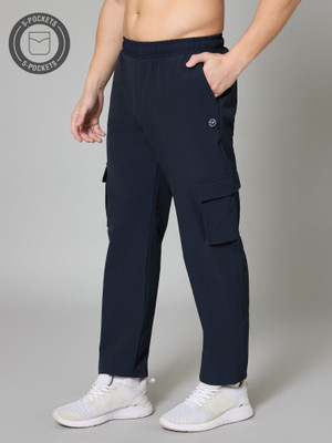Turnfit Solid Men Dark Blue Track Pants