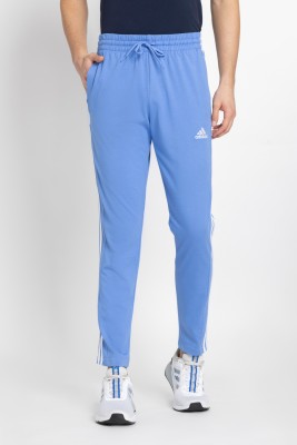 ADIDAS Striped Men Blue Track Pants