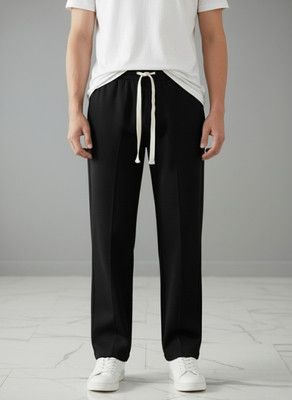 tedwoods Solid Men Black Track Pants