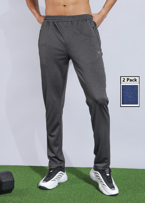 Force NXT Anti Viral Anti Odour Cool Solid Men Grey, Blue Track Pants