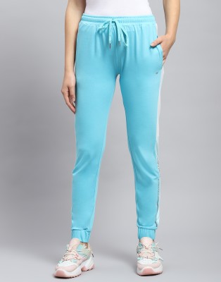 MONTE CARLO Colorblock Women Blue Track Pants