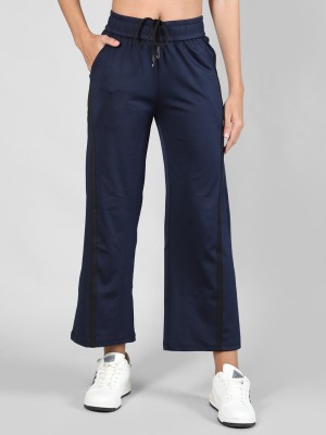 CHKOKKO Self Design Women Dark Blue Track Pants