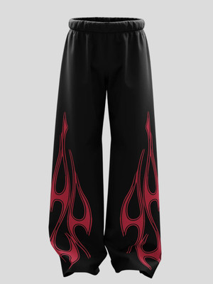 GLITO Printed Men Black, Red Track Pants