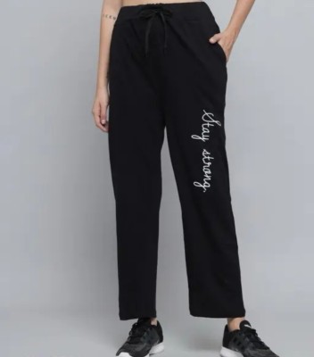 RENU FASHIONS Printed Women Black Track Pants