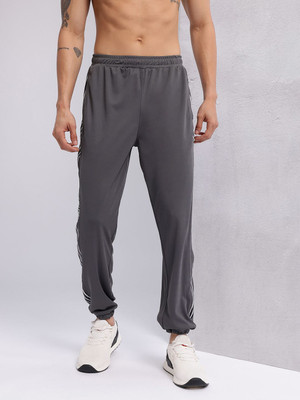HRX by Hrithik Roshan Striped Men Grey Track Pants