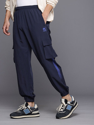 HRX by Hrithik Roshan Solid Men Blue Track Pants