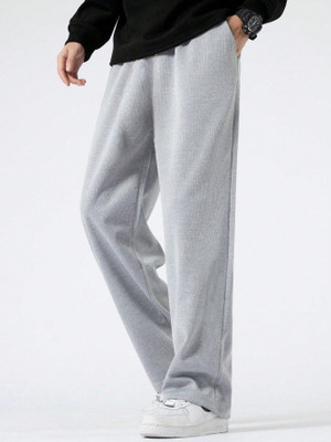 IRONDYE Loose Fit Men Grey Trousers
