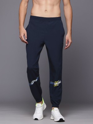 HRX by Hrithik Roshan Printed Men Blue Track Pants