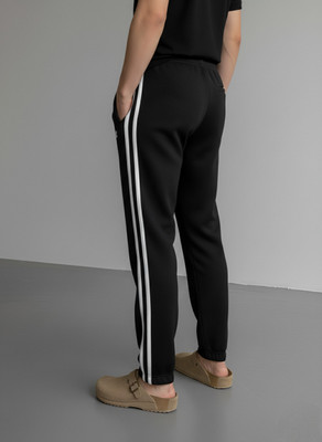 Dockstreet Solid Men Black Track Pants