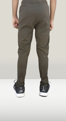 MNF FASHIONS Self Design Men Green Track Pants