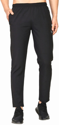 stormshape Solid Men Black Track Pants