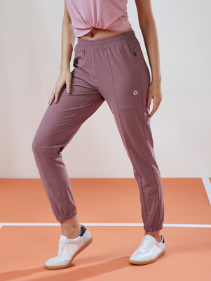 TECHNOSPORT Solid Women Maroon Track Pants