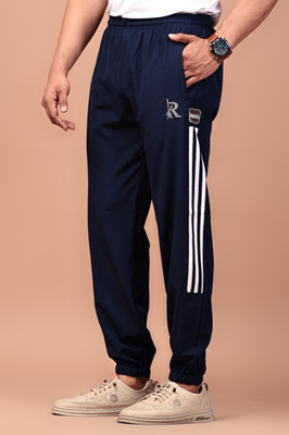 Ranbanka Self Design Men Dark Blue Track Pants