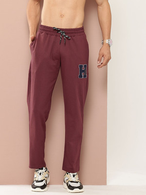 HARVARD Solid Men Maroon Track Pants